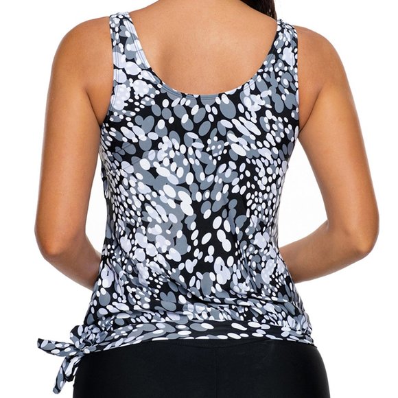 Side tie tankini and swim shorts - Picture 4 of 4